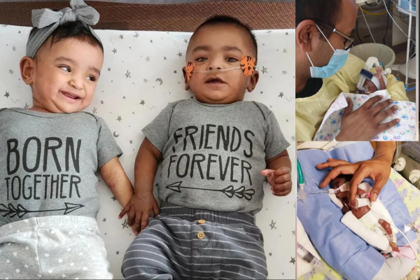 Adiah and Adrial now hold the world record for the most premature and lightest twins born, Guinness World Records says. The siblings celebrated their first birthday last month.