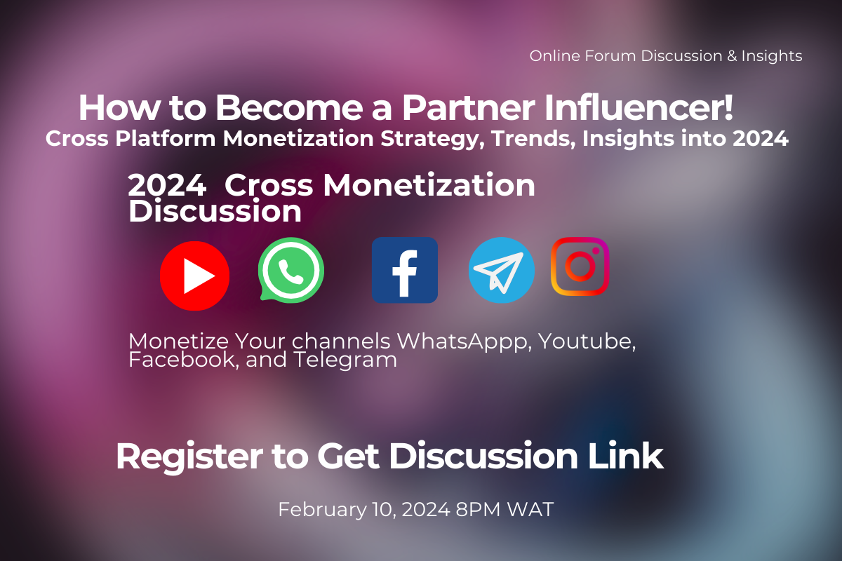 Cross-Platform Monetization Discussion Thread - Facebook, Youtube, Instagram, and Telegram