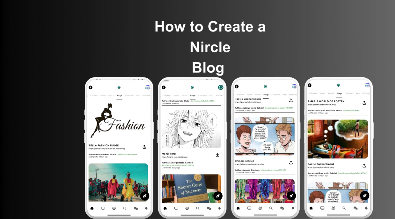 How to Create a Nircle Blog