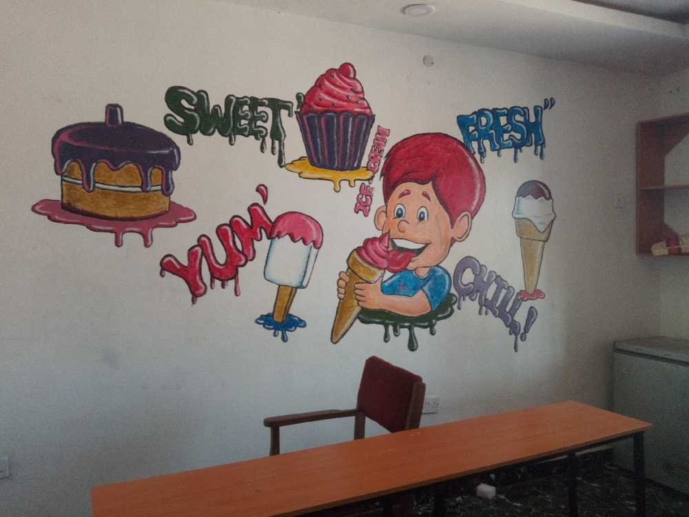 wall painting done by I.B.M concepts