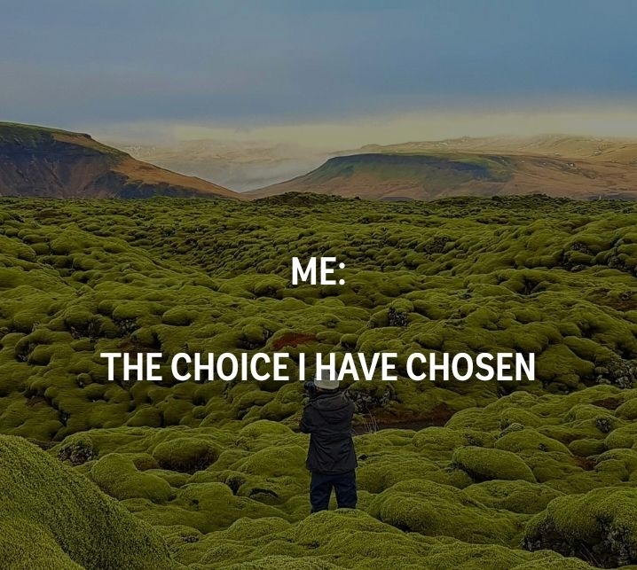 ME : THE CHOICE I HAVE CHOSEN 