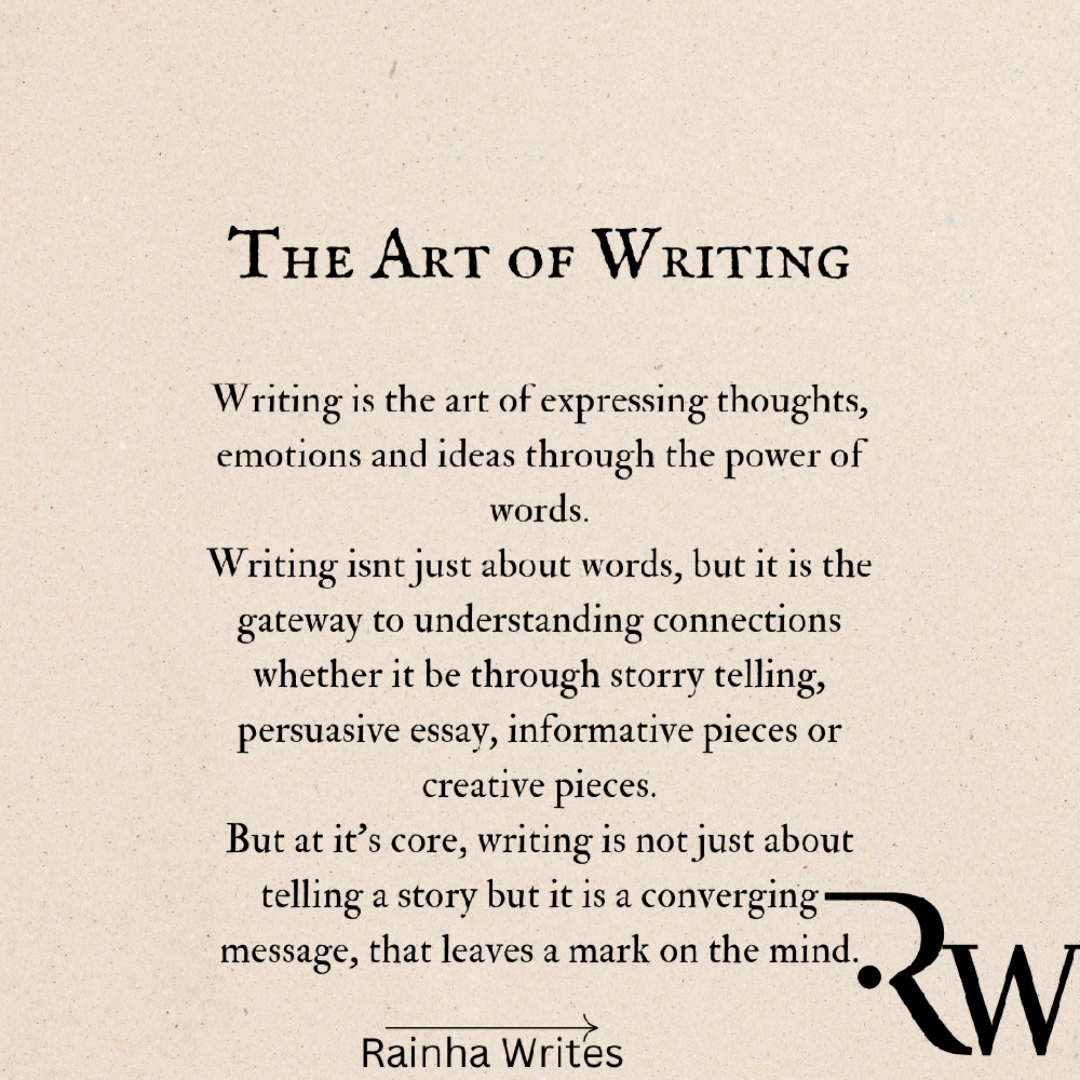 The Power of Words is Embedded in the Art of Writing