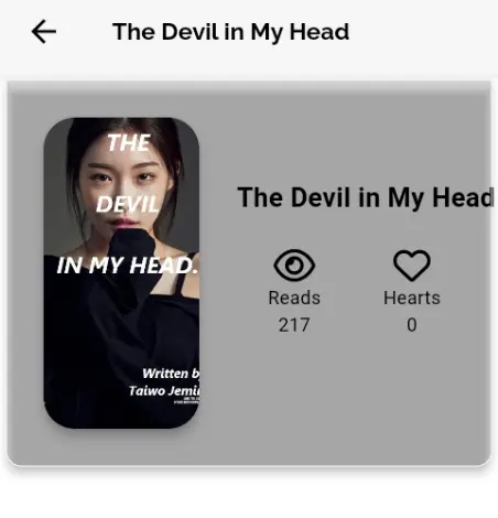 THE DEVIL IN MY HEAD!  Prologue. 