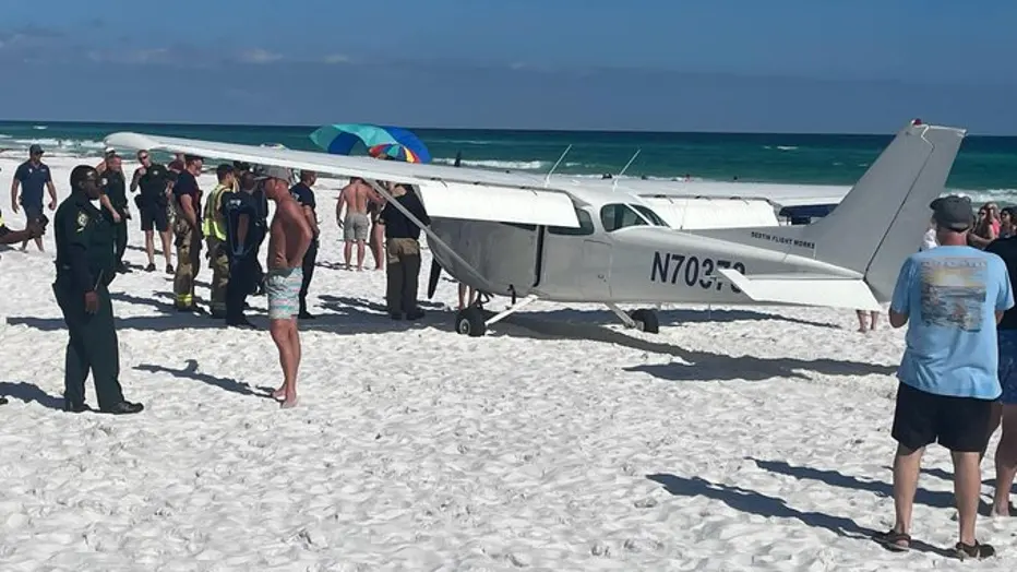 Emergency Landing: Small Plane Safely Touches Down on Florida Beach