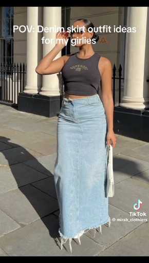 Denim skirt outfits ideas 

cc: Mirabclothiers 

follow