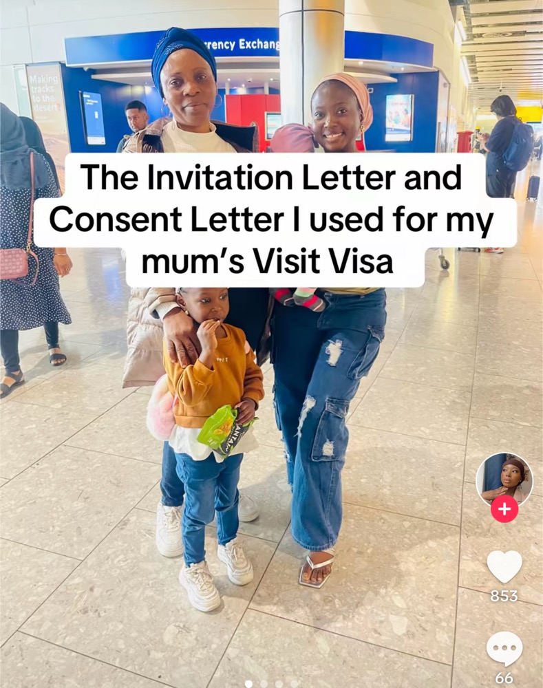 Nigerian Woman in Uk shares Process of Inviting Her Mother to Uk