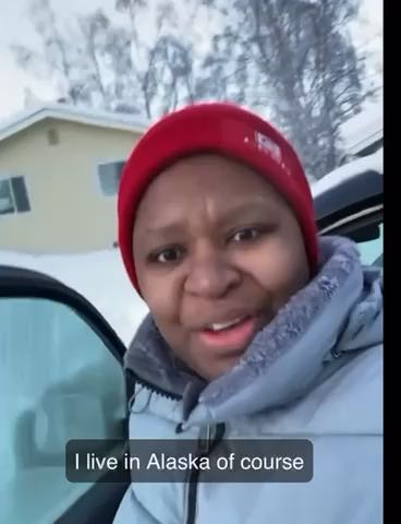 She loves the cold, no African grocery