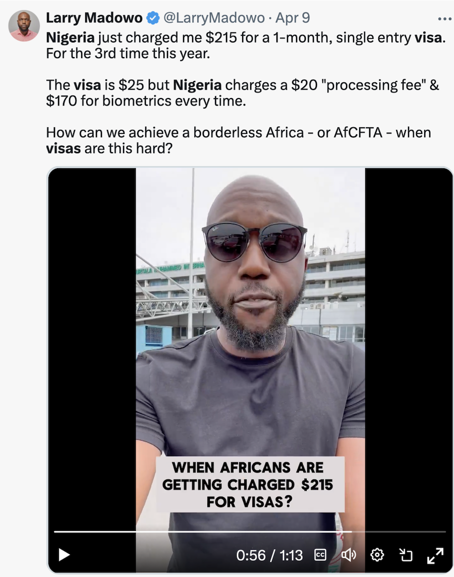 How Much A Reporter Paid for a Single Entry Visa to Nigeria?