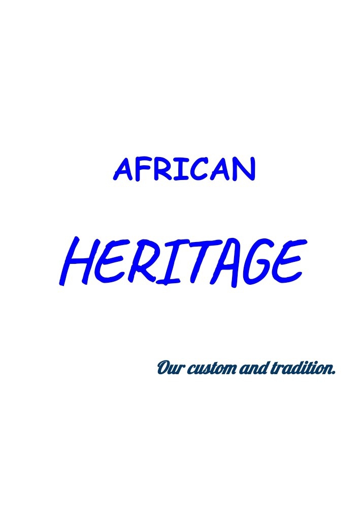 DAY 28: AFRICAN HERITAGE 