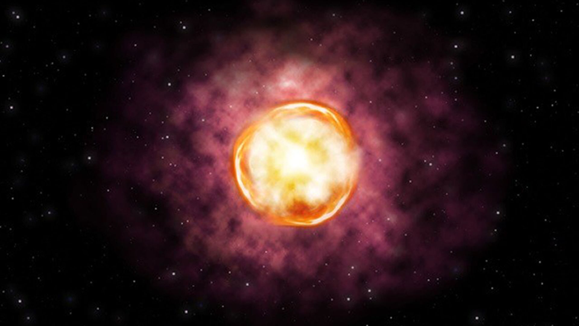 Striking images show star 'hiccupping' before it dies