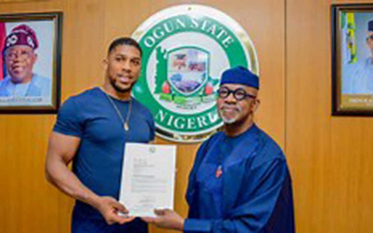 Ogun to construct Anthony Joshua Indoor Boxing Ring, says Abiodun