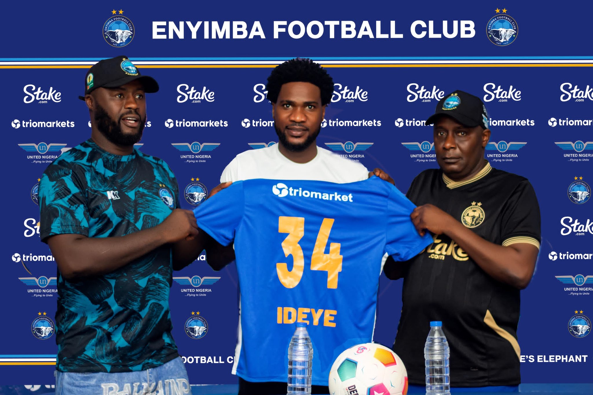 NPFL: Enyimba unveil ex-Super Eagles striker Brown Ideye