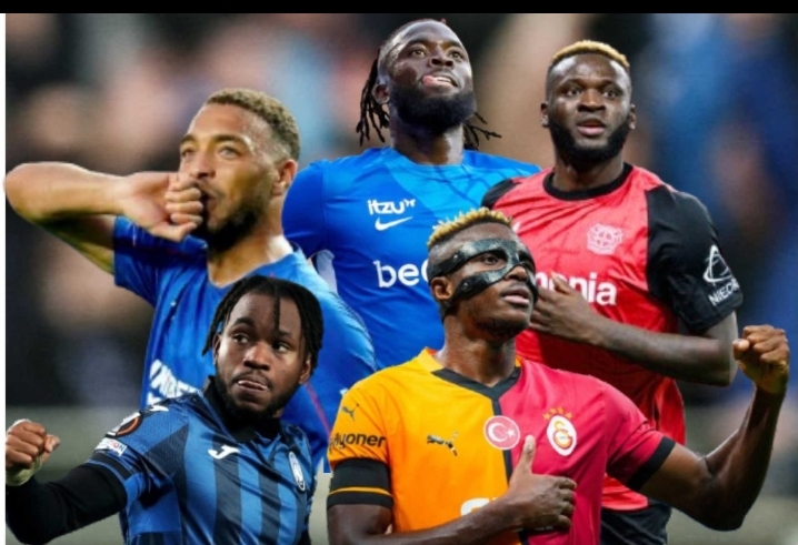 Top five Nigerian scorers in Europe in 2024