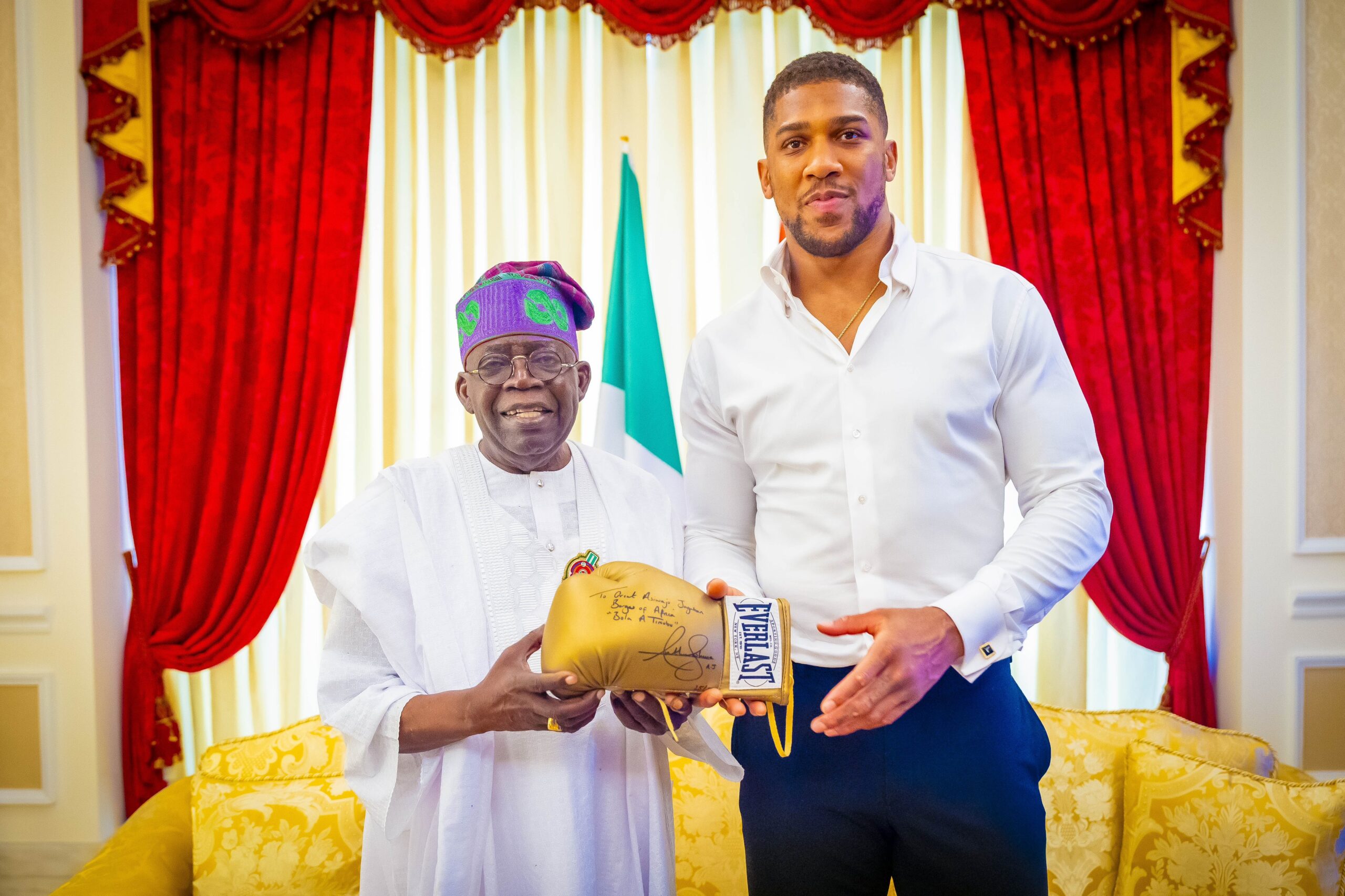 Anthony Joshua meets President Tinubu, reveals plan for 2025