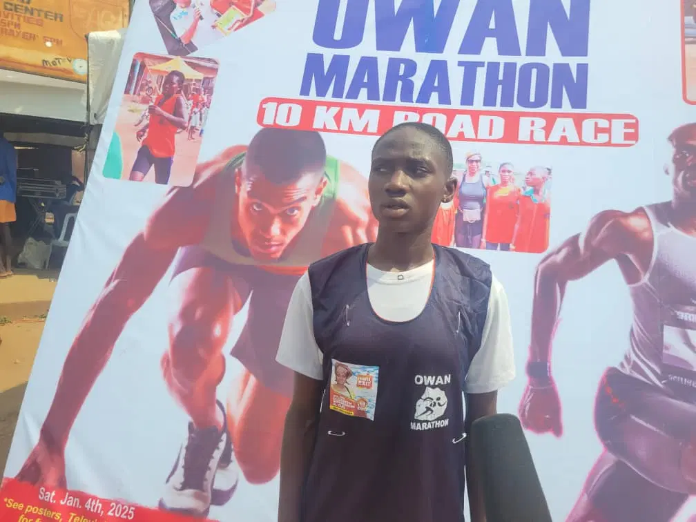 14-yr-old runner wins 10km Owan marathon race