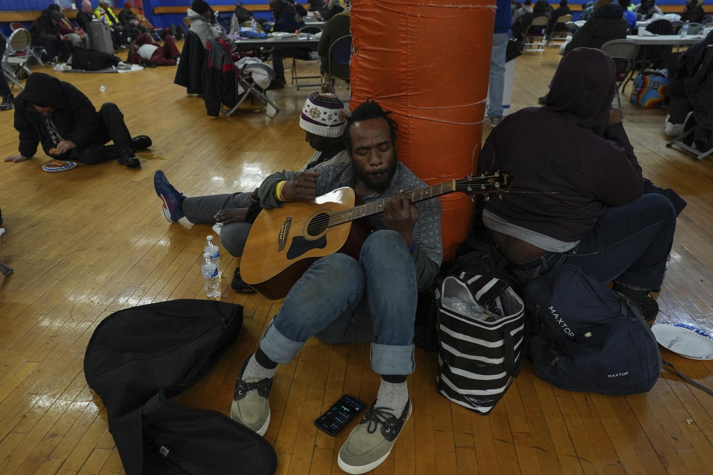 Roller rink in Cincinnati provides warmth and shelter from nation's Arctic blast