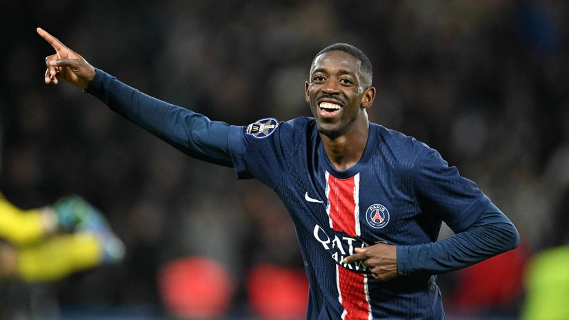 Dembele hits brace as PSG edge out Saint-Etienne