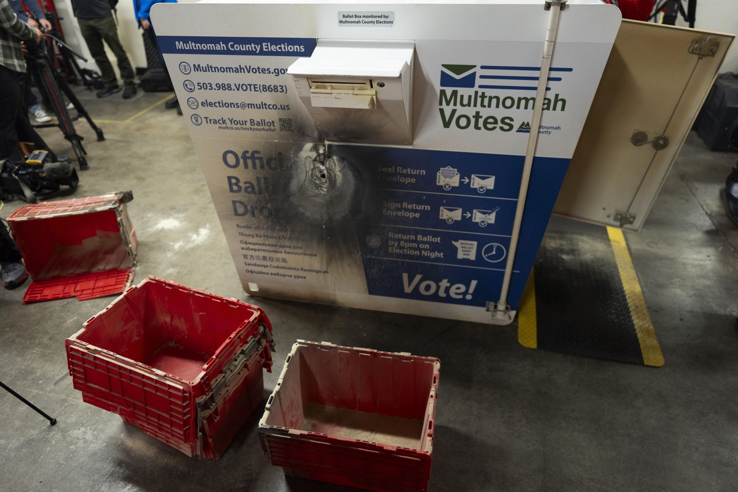 FBI releases new details on metal compounds used to spark Pacific Northwest ballot box fires