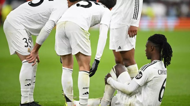 Real Madrid's Camavinga sidelined with hamstring injury