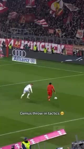 Throw-in or back pass?
cc: fcbayern
#sports