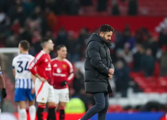 Amorim Damages TV In Man United  Dressing Room During Outburst After Brighton Loss