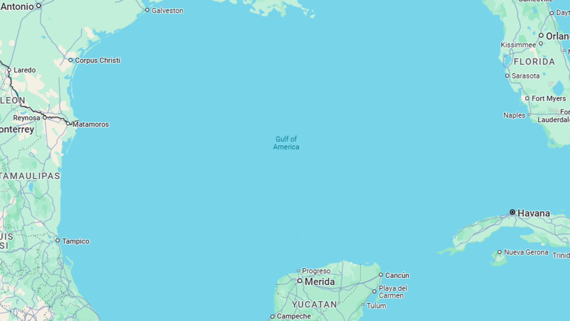 Google Maps changes name of Gulf of Mexico after Trump's executive order