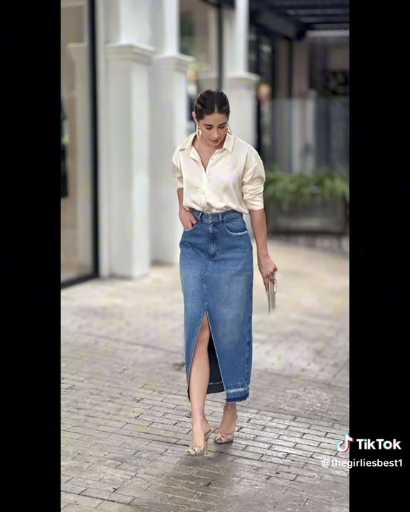 How to style a denim skirt 

Cc:Thegirliesbest