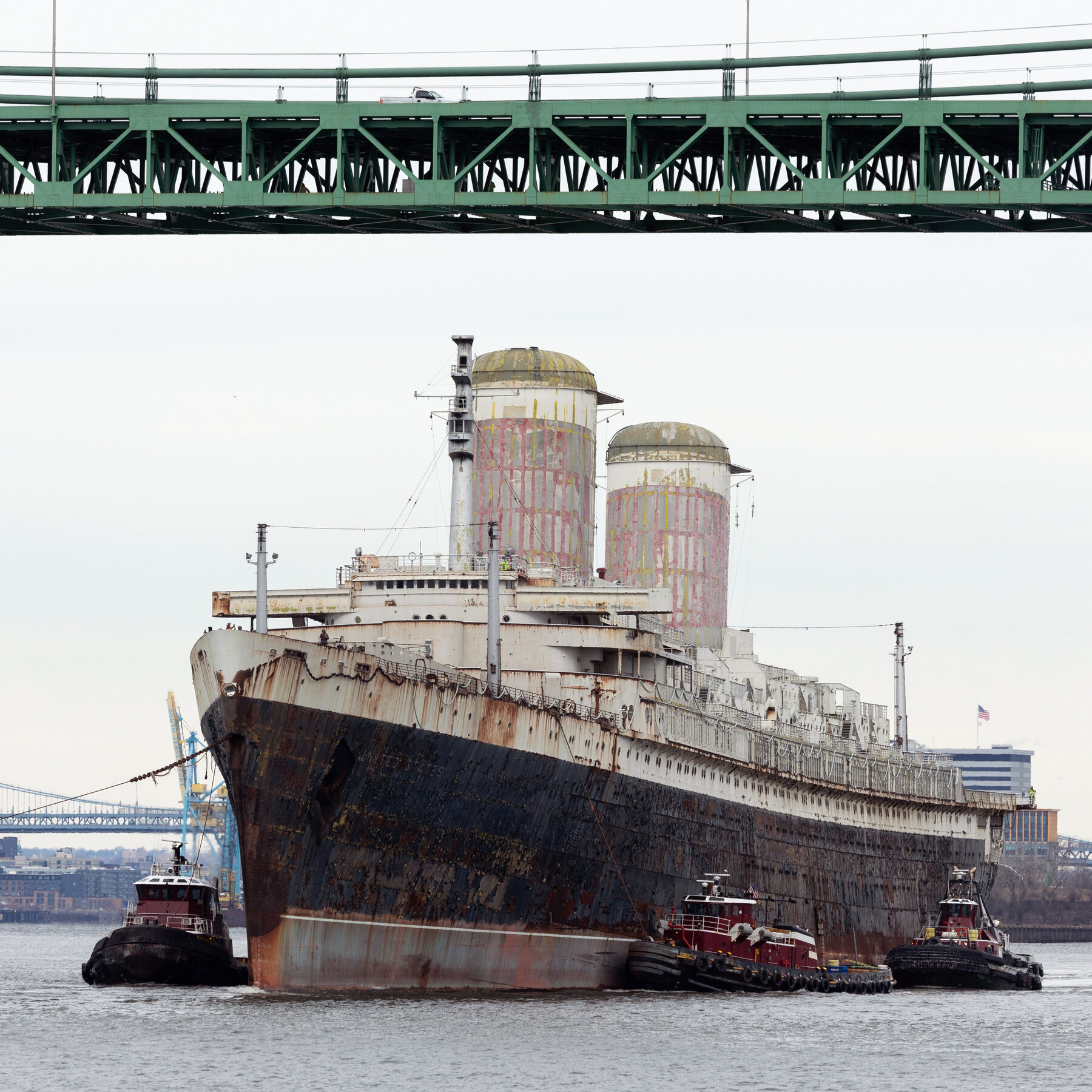 S.S. United States, Historic 20th Century Ocean Liner, Sets Out for Final Voyage