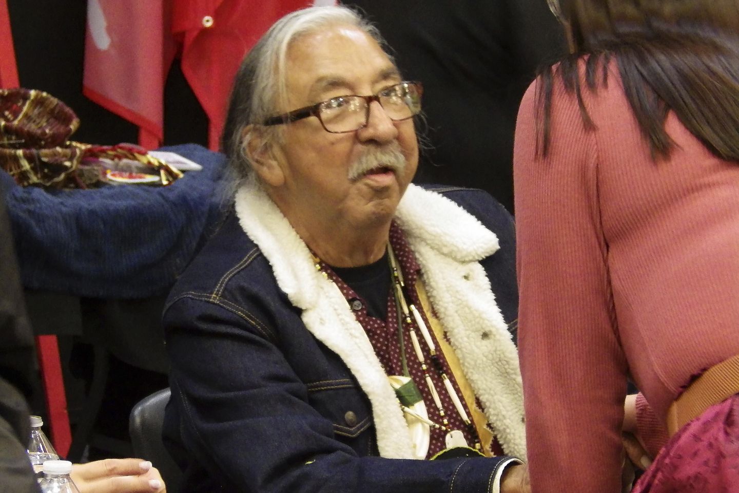 Native American activist Leonard Peltier, freed from prison, is welcomed on North Dakota reservation