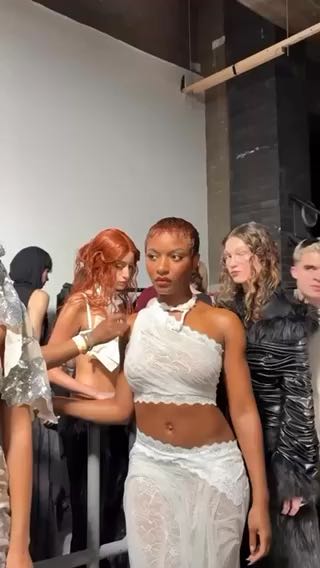  Ayra Starr backstage at Di Petsa AW25