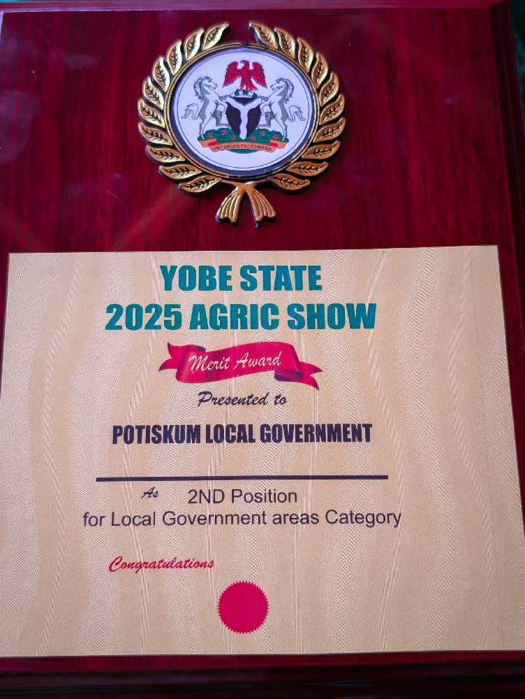 Potiskum LGA wins 2nd position at Yobe 2025 Agricultural Show and Exhibition