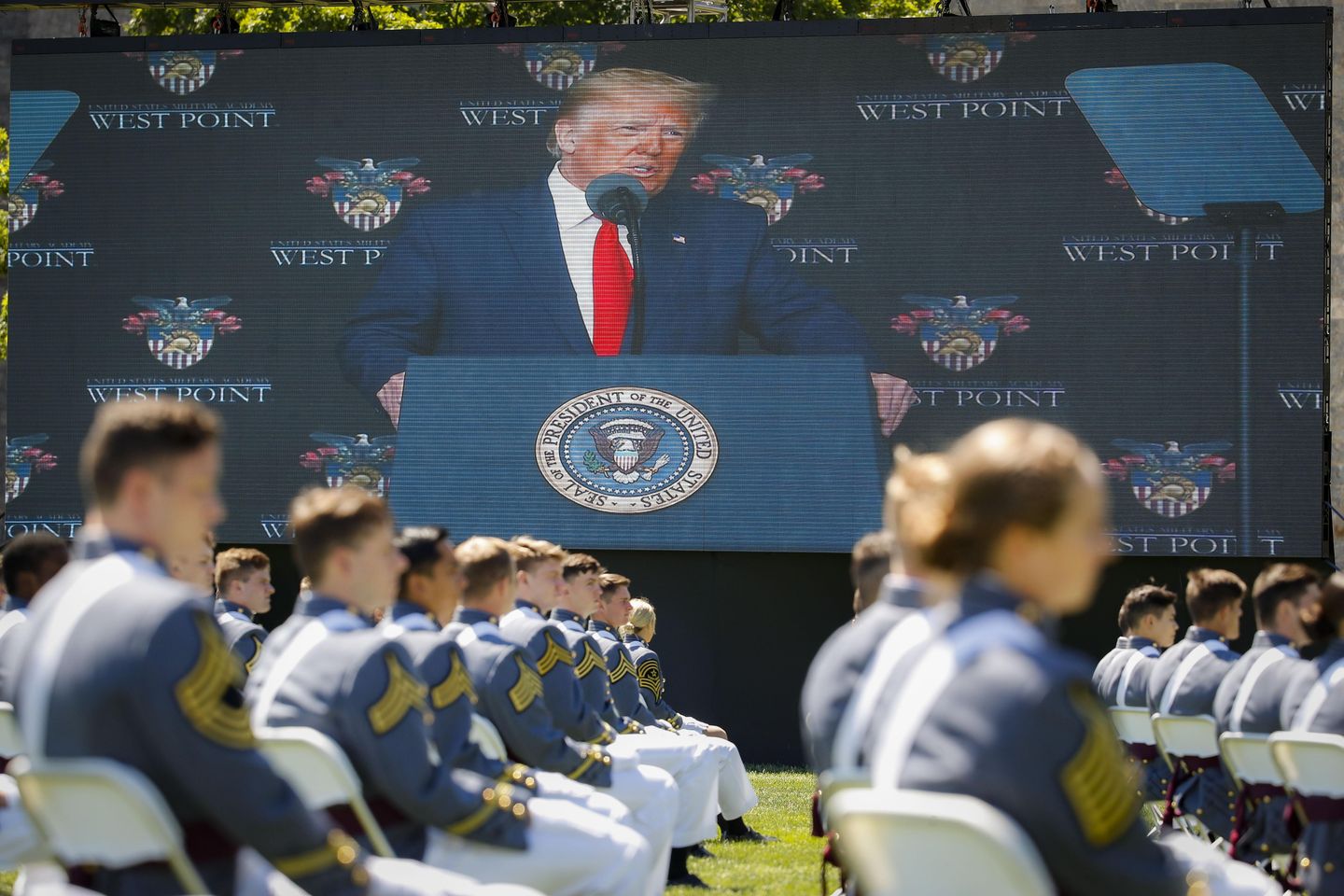 Trump is returning to West Point to speak at the U.S. Military Academy's graduation