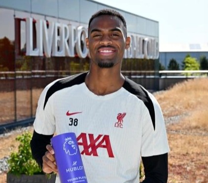 Gravenberch Named EPL Young Player Of The Season