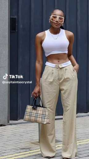 Tank top and khaki outfits ideas 

Cc:Sayitaint