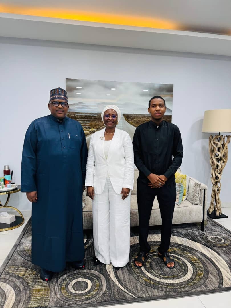 Hon. Salisu Muktari paid a courtesy visit to Princess Aisha Bubaram in her office at First Bank Corporate Headquarters