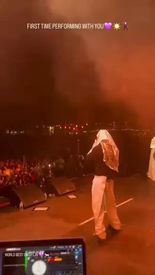 Omah Lay performing