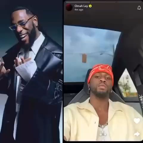  Omah Lay vibing to Burna's
