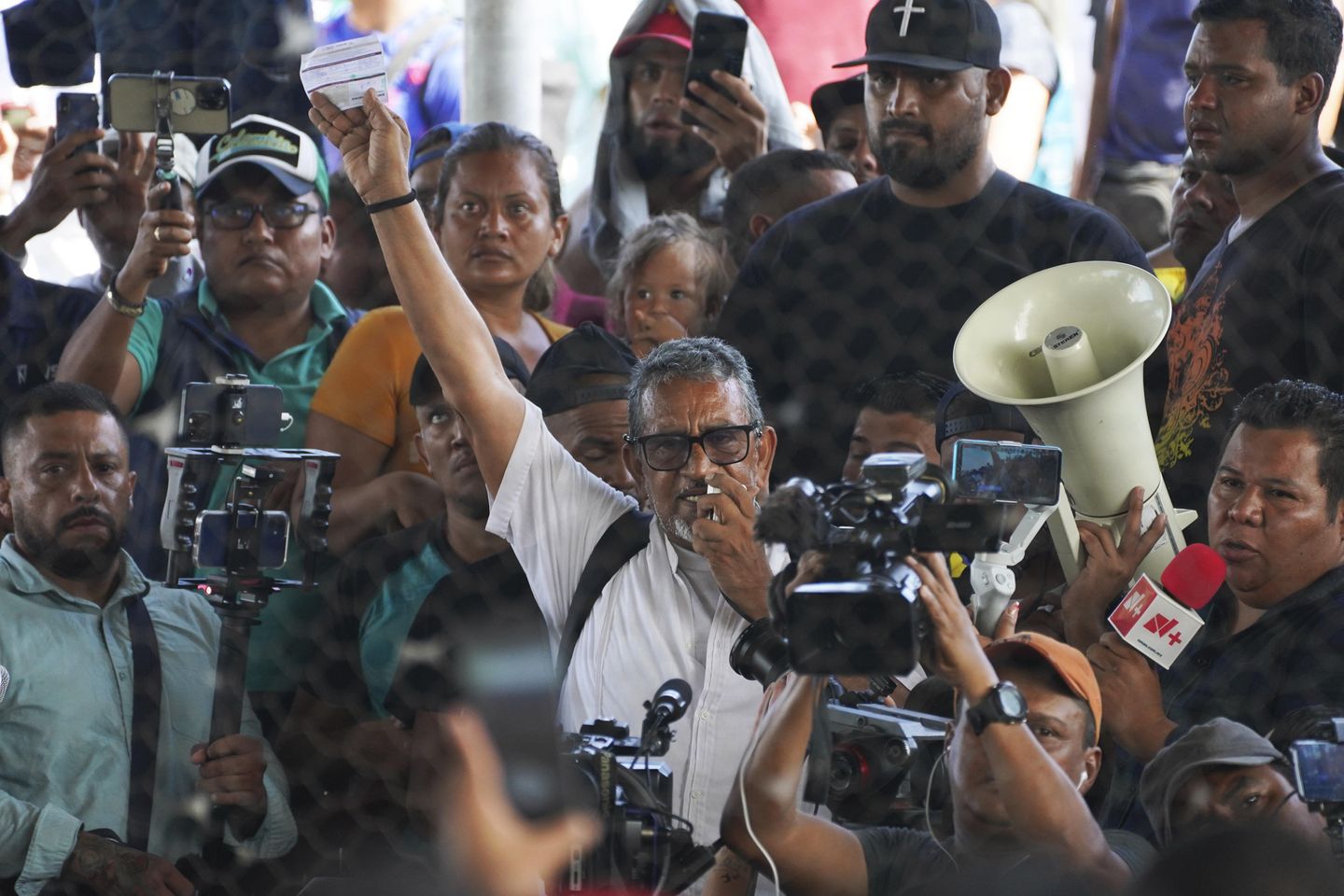 A legal fight is playing out around a Mexican migrant activist accused of human trafficking