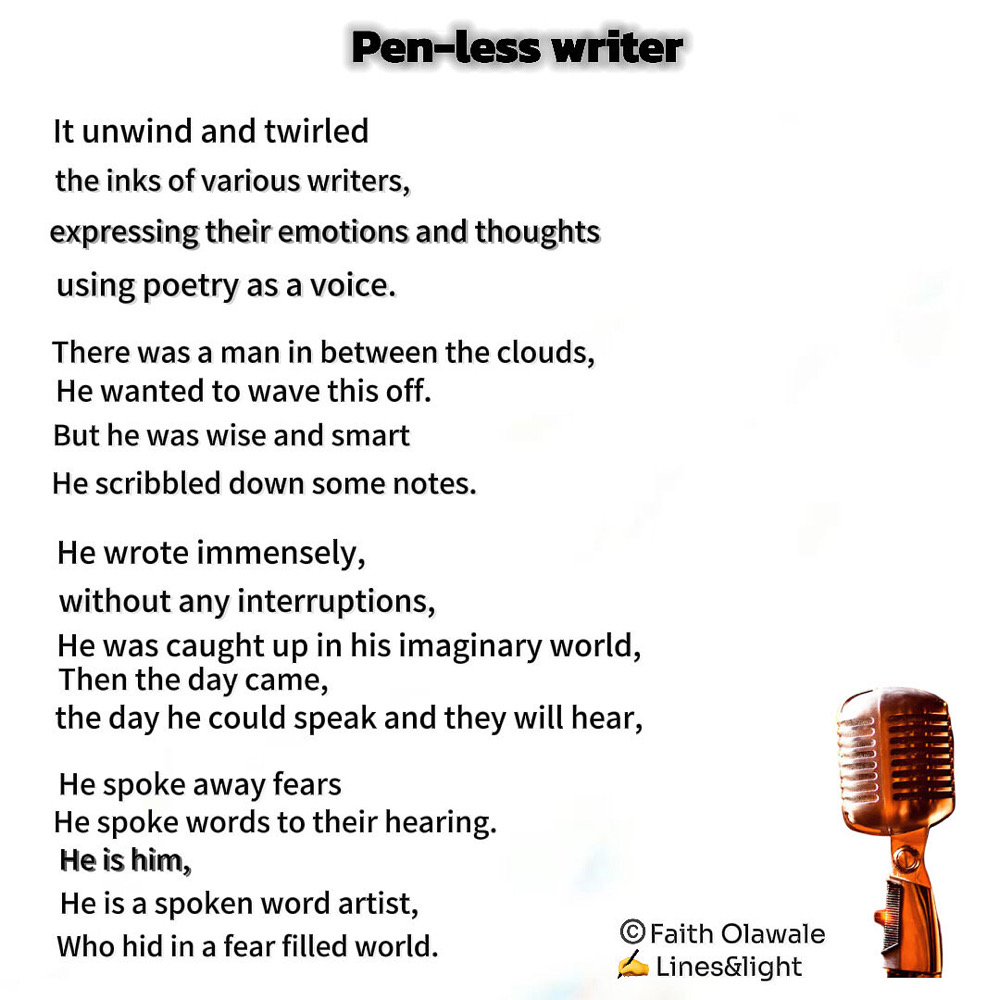 PEN-LESS WRITER