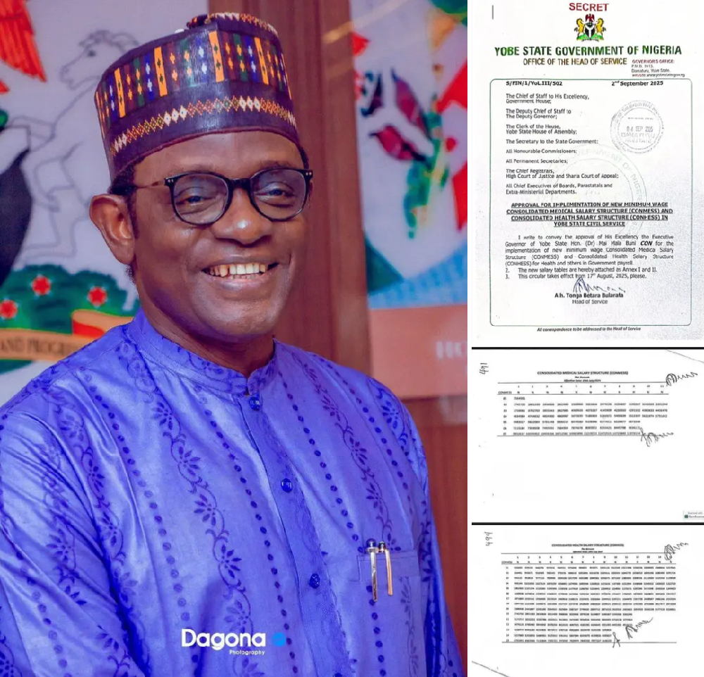 Yobe Takes the Lead: Gov. Buni Approves New Health Workers’ Salary (CONMESS & CONHESS)