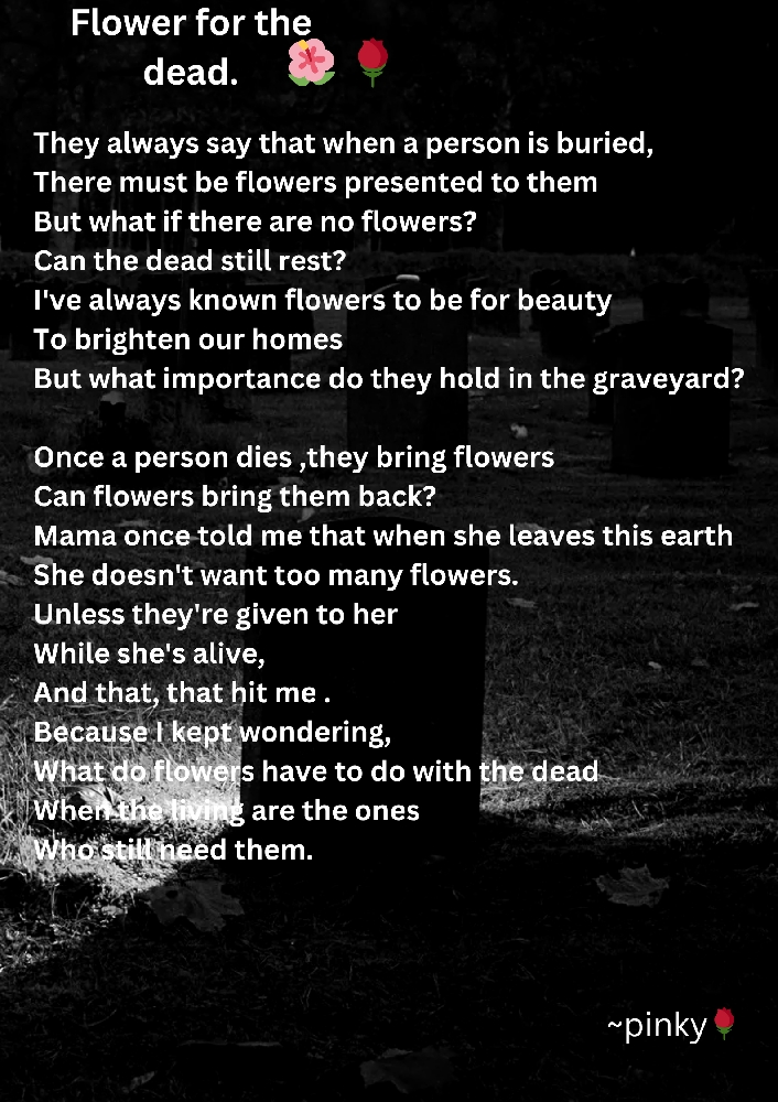 flowers for the dead