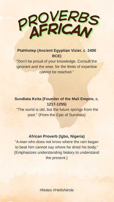 African Proverbs of the Day