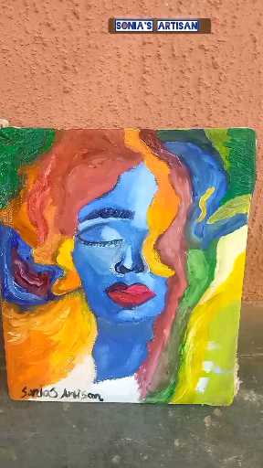 Traditional painting , Medium, Acrylic on Canvas.