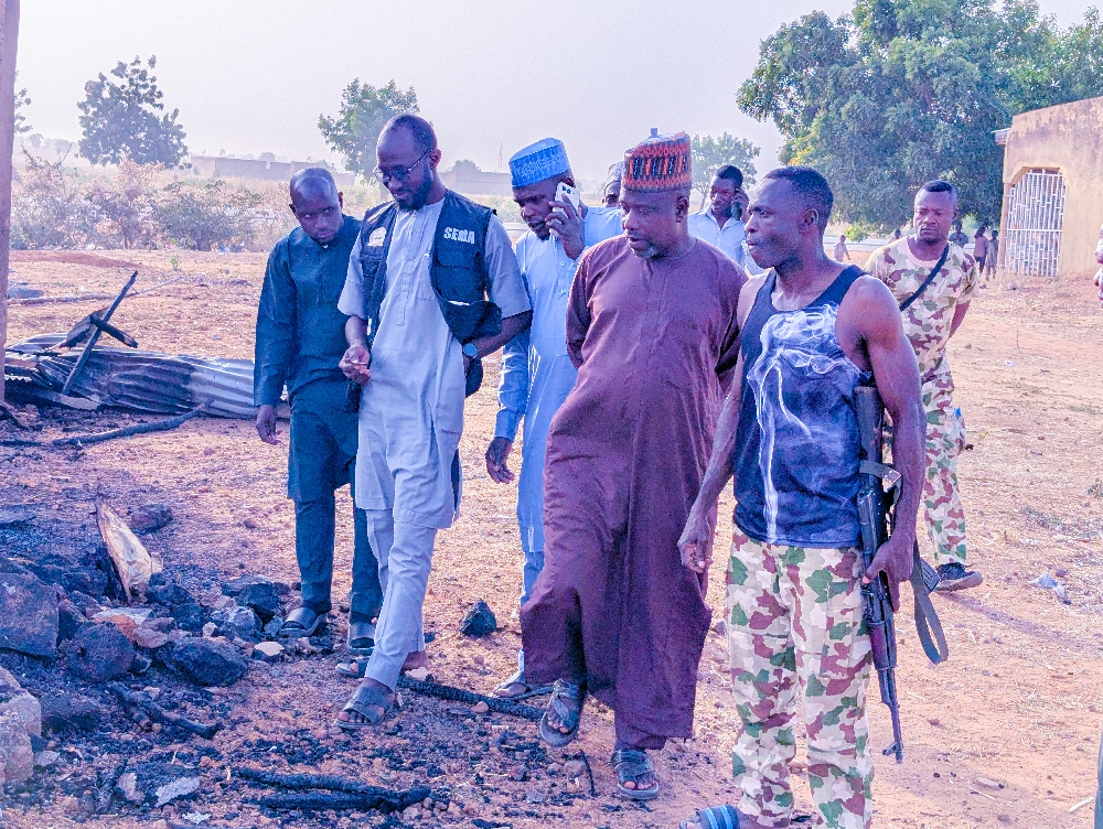 Hon. Salisu Muktari sympathizes with the Nigerian Army over the fire incident at the Gombe–Potiskum checkpoint