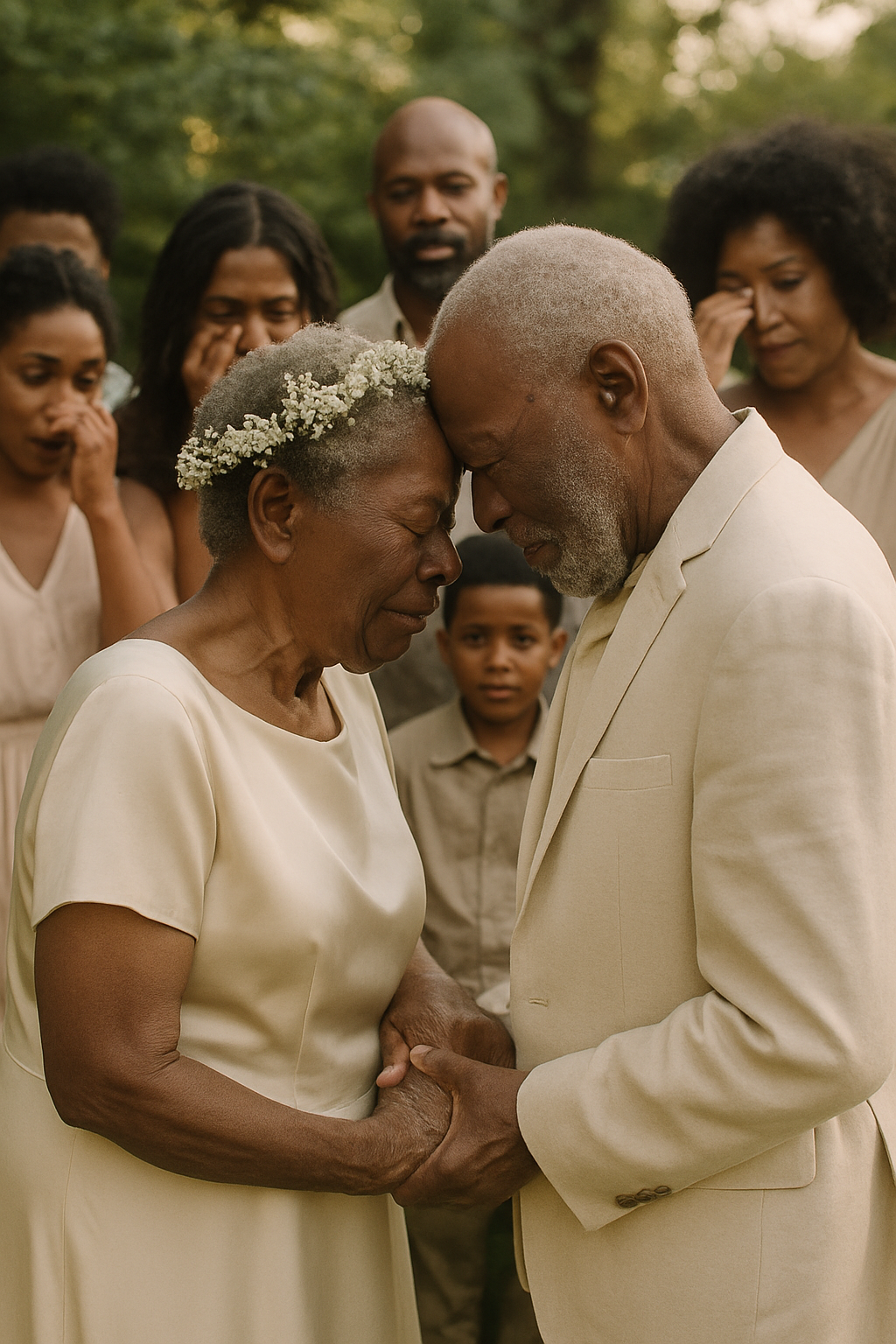 Fifty years and he still cries at the sight of her.