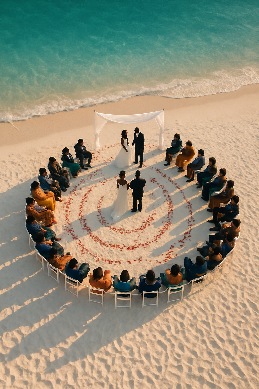 From above, love looks like geometry.