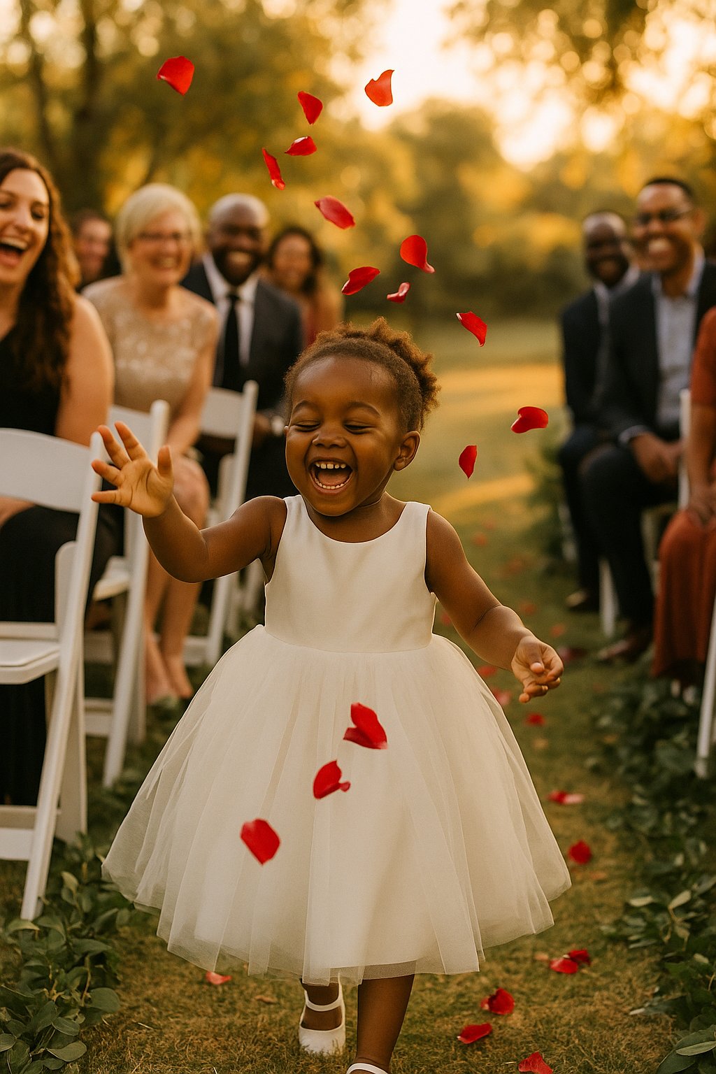 The flower girl stole the entire wedding.