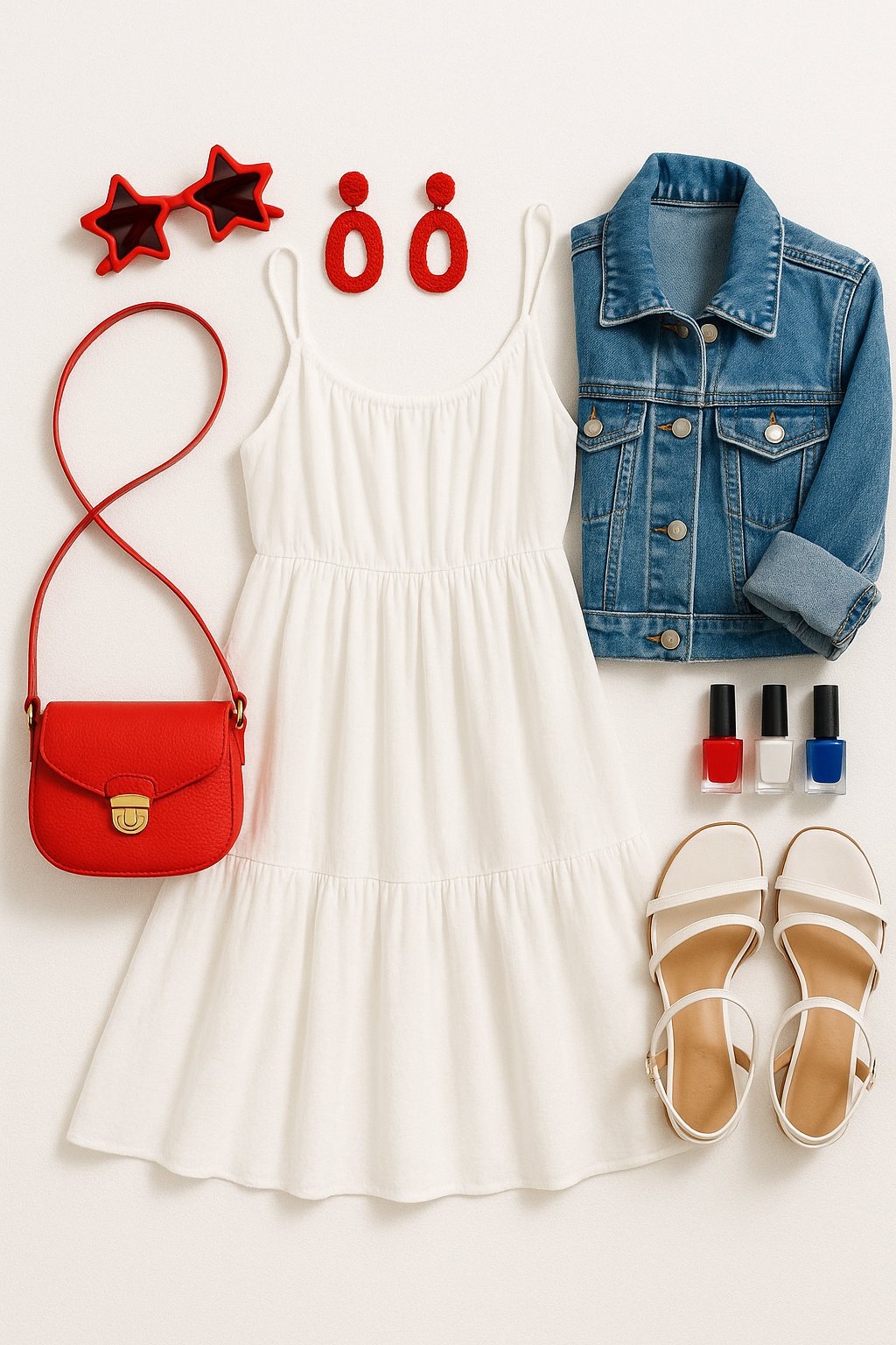 July 4th outfit planning because showing up underdressed to a cookout is a...