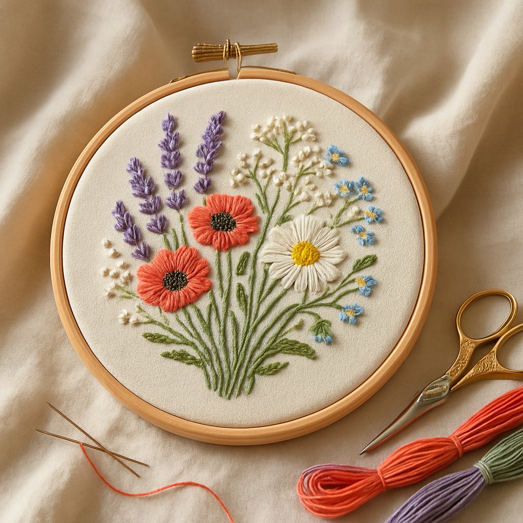 Embroidery is just drawing with thread. Except the undo button is a seam...