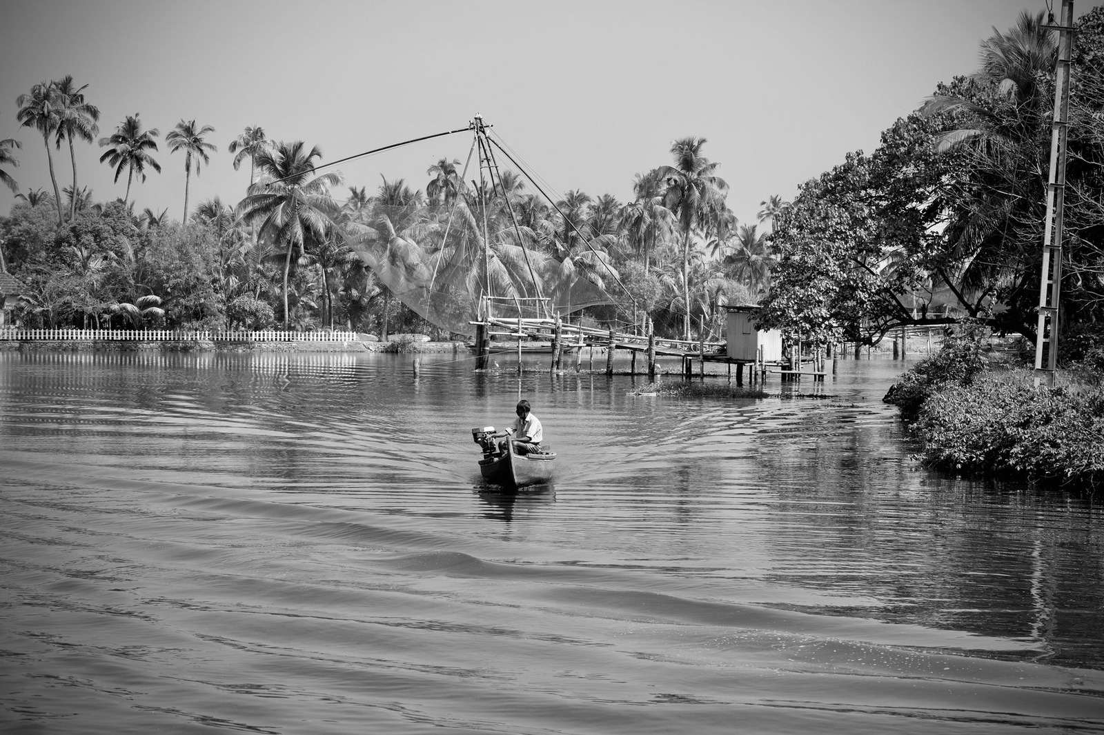 I once photographed a fisherman in Kerala at 4 AM. He had been up since two....